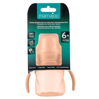 MAMAJOO Akıtmaz Alıştırma Bardağı 160 ML ( Pow Blush ) ( 6 Ay+ )