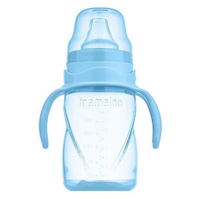 MAMAJOO Akıtmaz Alıştırma Bardağı 270 ML ( Pow Blue ) ( 9 Ay+ )