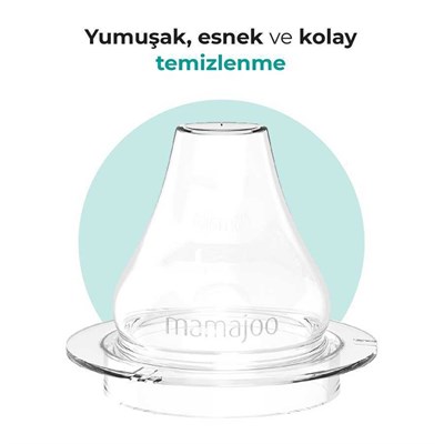 MAMAJOO Akıtmaz Alıştırma Bardağı 270 ML ( Pow Blue ) ( 9 Ay+ )