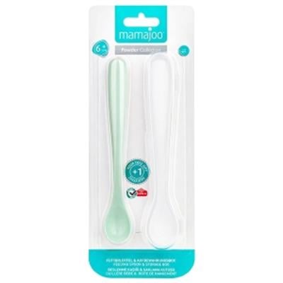 Mamajoo Beslenme Kaşığı+Saklama Kutusu Powder Green (6Ay+)