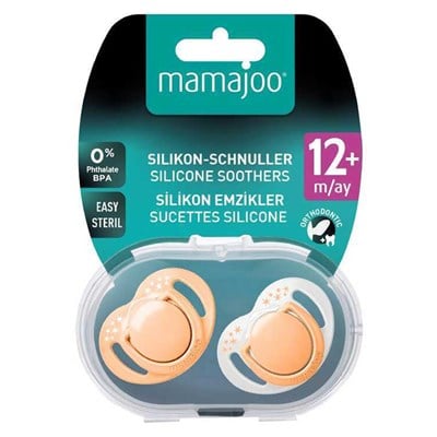 MAMAJOO Damaklı 2li Emzik Set ( Powder Blush ) ( 12 Ay+ )