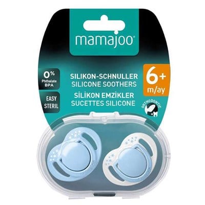 MAMAJOO Damaklı Emzik Seti ( Powder Blue  ) ( 6 Ay )