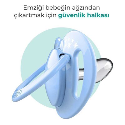 MAMAJOO Damaklı Emzik Seti ( Powder Blue) ( 12 Ay+ )