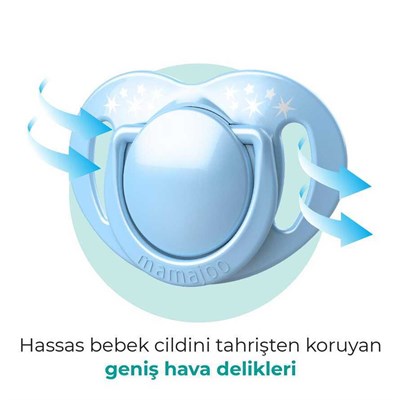 MAMAJOO Damaklı Emzik Seti ( Powder Blue  ) ( 6 Ay )