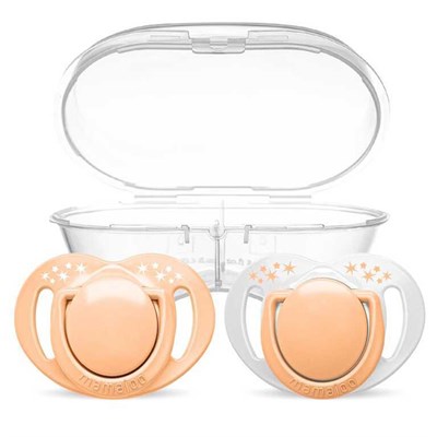 MAMAJOO Damaklı Emzik Seti ( Powder Blush ) (  6 Ay+ )