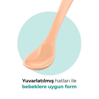 MAMAJOO Kaşık & Çatal Seti ( Pow Blush )( 6 Ay+ )