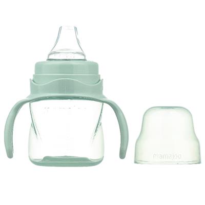 Mamajoo Kulplu Akıtmaz Eğitici Bardak Powder Green 160 ml (6 Ay+)