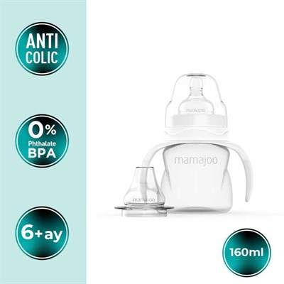 MAMAJOO Kulplu Alıştırma Biberonu  160 Ml ( 6ay+ )