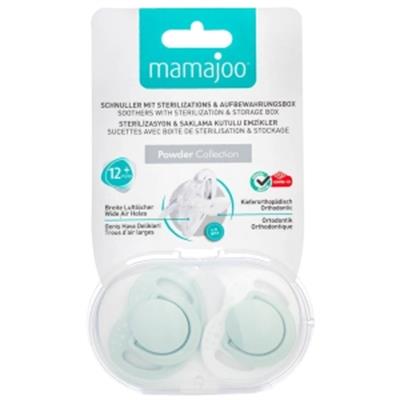 Mamajoo Powder Green Silikon Emzik 2 Li (12 Ay+)