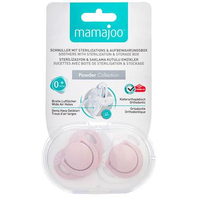 Mamajoo Sterilizasyon+Saklama Kutulu Silikon Emzik 2 li (0 Ay+)
