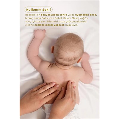 BABYICON Organik Vegan Masaj Yağ ( 150 ml ) 