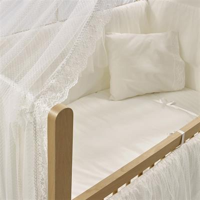 Meltem Smart Mia Anne Yanı Ahşap Sallanır Beşik Natural Ekru (60x120)