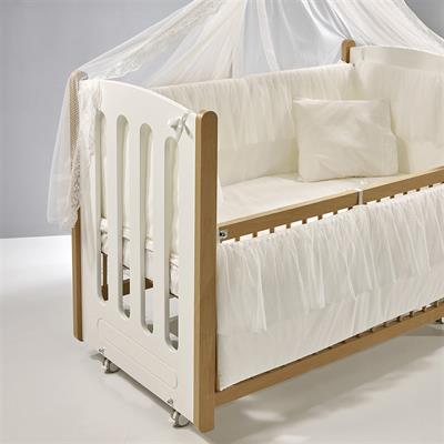 Meltem Smart Mia Anne Yanı Ahşap Sallanır Beşik Natural Ekru (60x120)