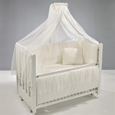 Meltem Smart Mia Anne Yanı Ahşap Sallanır Beşik Beyaz (60x120)