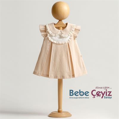 MİOMİNİ Dokuma Kız Nakışlı Elbise