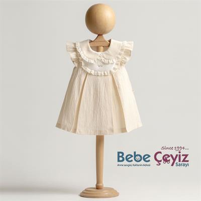 MİOMİNİ Dokuma Kız Nakışlı Elbise