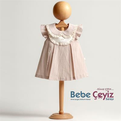 MİOMİNİ Dokuma Kız Nakışlı Elbise