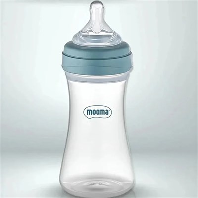 MOOMA Biberon Kindy Hızlı Akış 250 ML Mavi ( 18+ Ay )