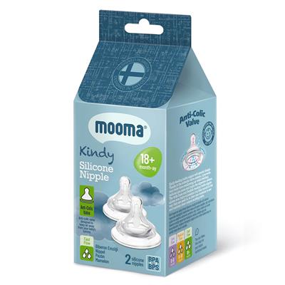 Mooma Kindy Antikolik Biberon Emziği Hızlı Akış (18Ay+)