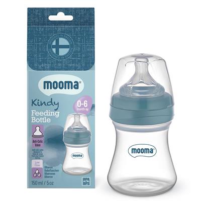 Mooma Kindy Antikolik PP Biberon 150ml (0-6 Ay) Yavaş Akış