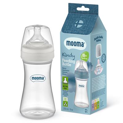 Mooma Kindy Antikolik PP Biberon 250ml (18 Ay+) Hızlı Akış