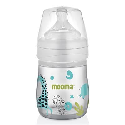 Mooma Neeko Antikolik Biberon 150ml (0-6 Ay Yavaş Akış ) Konfeti Desenli