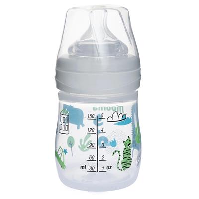 Mooma Neeko Antikolik Biberon 150ml (0-6 Ay Yavaş Akış ) Konfeti Desenli