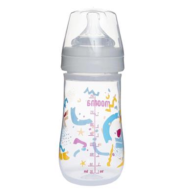 Mooma Neeko Antikolik Biberon 250ml (18 Ay+ Hızlı Akış) Konfeti Desenli