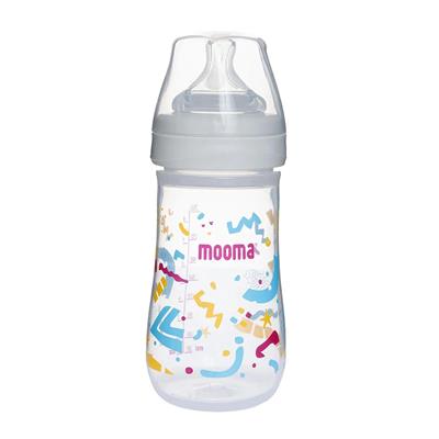Mooma Neeko Antikolik Biberon 250ml (18 Ay+ Hızlı Akış) Konfeti Desenli