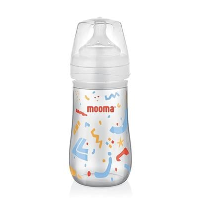 Mooma Neeko Antikolik Biberon 250ml (18 Ay+ Hızlı Akış) Konfeti Desenli