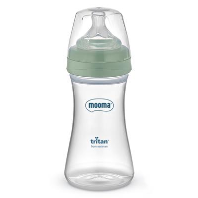Mooma Neutra Antikolik Tritan Biberon 250ml (18Ay+) Hızlı Akış - Sage Green