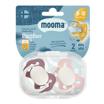 Mooma Palyaço ve Kelebek Desenli Emzik No:2 (6-18 Ay)