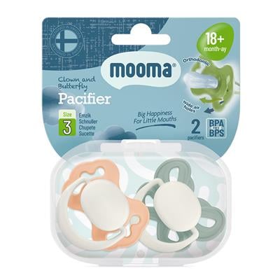 Mooma Palyaço ve Kelebek Desenli Emzik No:3 (18 Ay+)