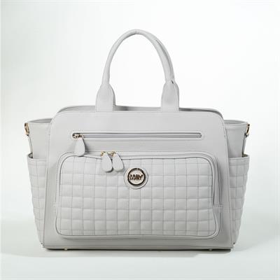 Çanta Seti...Anne Bebek Juno Deri ( Gri )