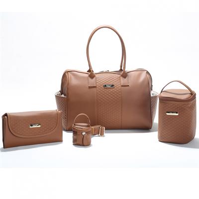 M&Y COLLECTION Gaia Deri Bebek Bakım Çantası Seti