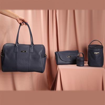 M&Y COLLECTION Gaia Deri Bebek Bakım Çantası Seti
