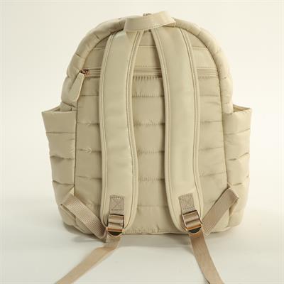 Sırt Çantası...Puff Deri ( Krem )