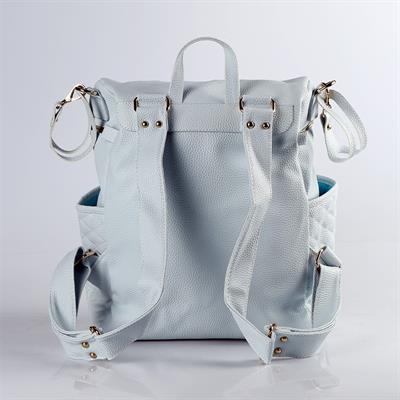 M&Y COLLECTION West Deri Sırt Bebek Bakım Çantası ( Mavi )