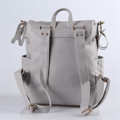 M&Y COLLECTION West Deri Sırt Bebek Bakım Çantası ( Gri )