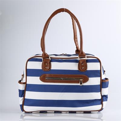 M&Y COLLECTION Zebra Deri Bebek Bakım Çantası  ( Lacivert-Beyaz )