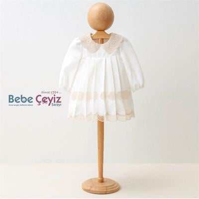 MYMİO BABY Brodeli Krinkıl Elbise