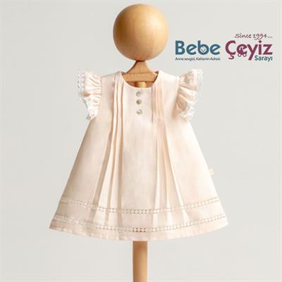 MYMİO Dokuma Kız Dantelli Elbise