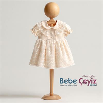 MYMİO Papatyalı Brode Elbise ( Kız )