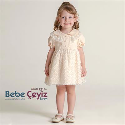 MYMİO Papatyalı Brode Elbise ( Kız )