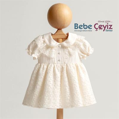 MYMİO Papatyalı Brode Elbise ( Kız )