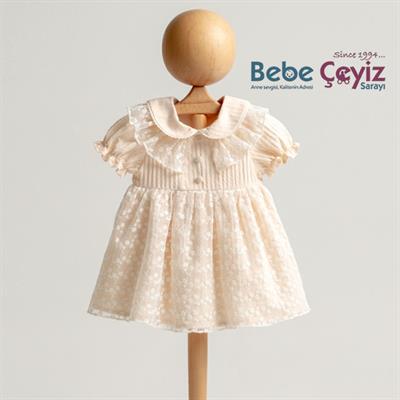 MYMİO Papatyalı Brode Elbise ( Kız )