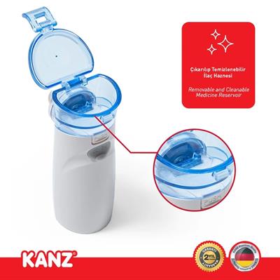Kanz Taşınabilir Mesh Nebülizatör Şarjlı