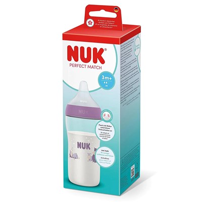 NUK Perfect Match PP Biberon  260 ml ( Mor ) 