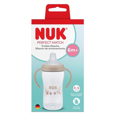 NUK PM Eğitici Alıştırma Bardağı ( 260 ml ) ( Bej )