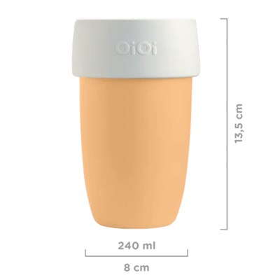 OiOi Alıştırma Bardağı ( Dream Orange Powder Grey )